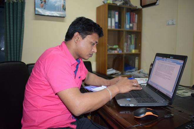 উপকূলের তরুণ সাংবাদিক ছোটন সাহা
